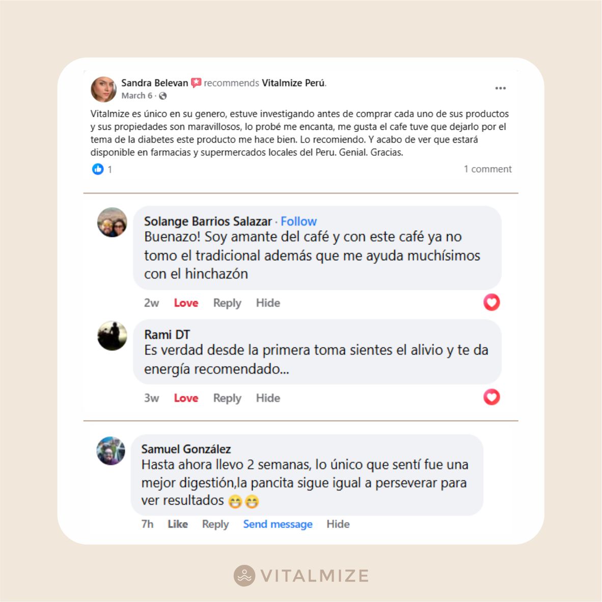 Vitalmize Coffee 30 Porciones